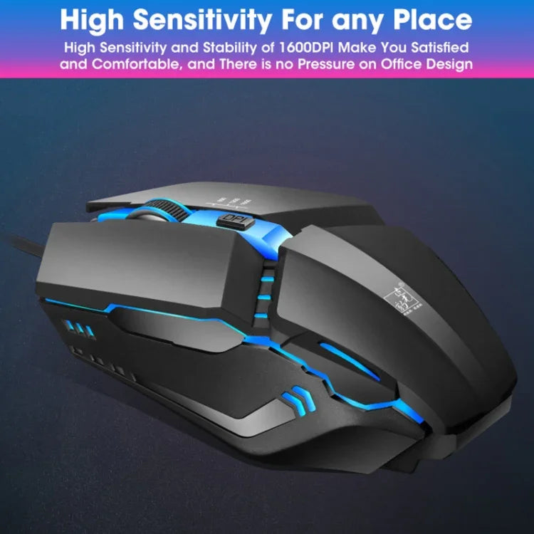 ZGB K3 Rato para Jogos com Fios USB RGB Streamer