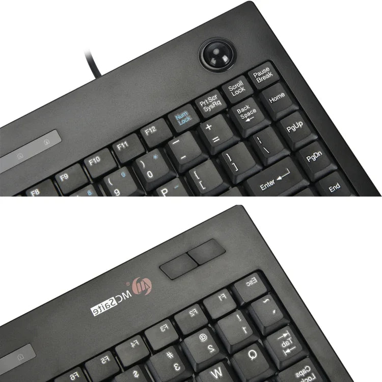 Teclado Multimédia com Fios MC Saite MC-9712, 88 Teclas, com Trackball para Windows, MC-9712