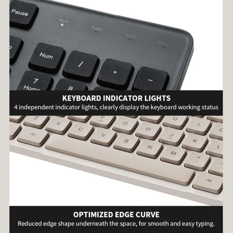 Conjunto Original Xiaomi Teclado + Rato Sem Fios 2.4GHz para Portátil, Computador de Secretária, Gen2