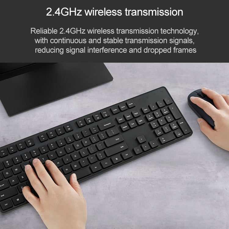 Conjunto Original Xiaomi Teclado + Rato Sem Fios 2.4GHz para Portátil, Computador de Secretária, Gen2