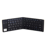 Teclado Bluetooth Ultra-fino Dobrável GK228 V3.0, Suporte Incorporado, Compatível com Android / iOS / Windows, GK228 (Preto), GK228 (Dourado)