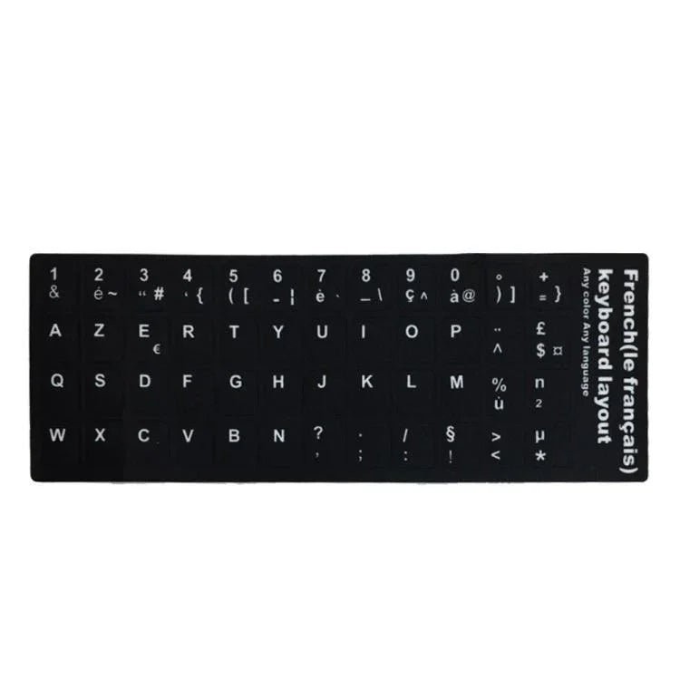 Autocolante de Layout de Teclado para Aprender Francês para Teclado de Portátil / Computador de Secretária, Francês