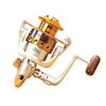 Carretel de Pesca Spinning YUMOSHI com Rolamentos de Esferas, Modelos EF1000, EF2000, EF3000, EF4000, EF5000, EF6000, EF7000, EF8000