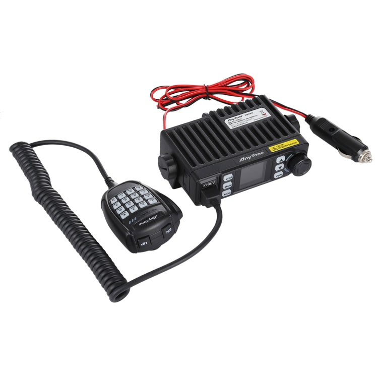 Rádio móvel AnyTone AT-779UV VHF / UHF banda dupla 200 canais 25W FM para carro, walkie talkie