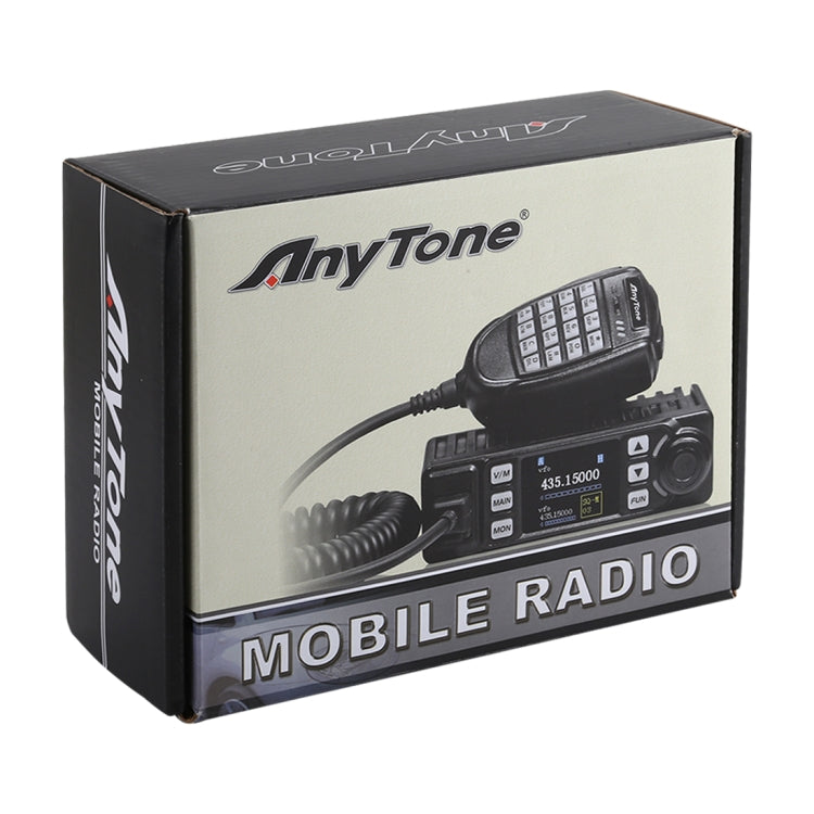 Rádio móvel AnyTone AT-779UV VHF / UHF banda dupla 200 canais 25W FM para carro, walkie talkie