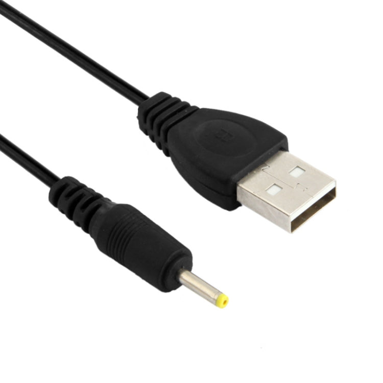 Cabo de alimentação USB macho para DC 2,5 x 0,7mm, comprimento: 120cm