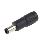 Ponta de ficha de alimentação DC macho 7,4 x 5,0mm para DC fêmea 5,5 x 2,1mm para adaptador de portátil HP