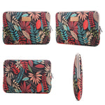 Lisen Estojo de Manga 13 polegadas Bolsa de Transporte com Fecho Colorido com Folhas para Macbook, Samsung, Lenovo, Sony, DELL Alienware, CHUWI, ASUS, HP, Portáteis de 13 polegadas e abaixo, 13 polegadas