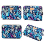 Lisen Estojo de Manga 14 polegadas Bolsa de Transporte com Fecho Colorido com Folhas para Macbook, Samsung, Lenovo, Sony, DELL Alienware, CHUWI, ASUS, HP, Portáteis de 14 polegadas e abaixo, 14 polegadas