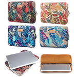 Lisen Estojo de Manga 14 polegadas Bolsa de Transporte com Fecho Colorido com Folhas para Macbook, Samsung, Lenovo, Sony, DELL Alienware, CHUWI, ASUS, HP, Portáteis de 14 polegadas e abaixo, 14 polegadas