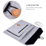 Bolsa interior para portátil em feltro multiusos ND06 para portátil de 12,5 polegadas, 12,5 polegadas