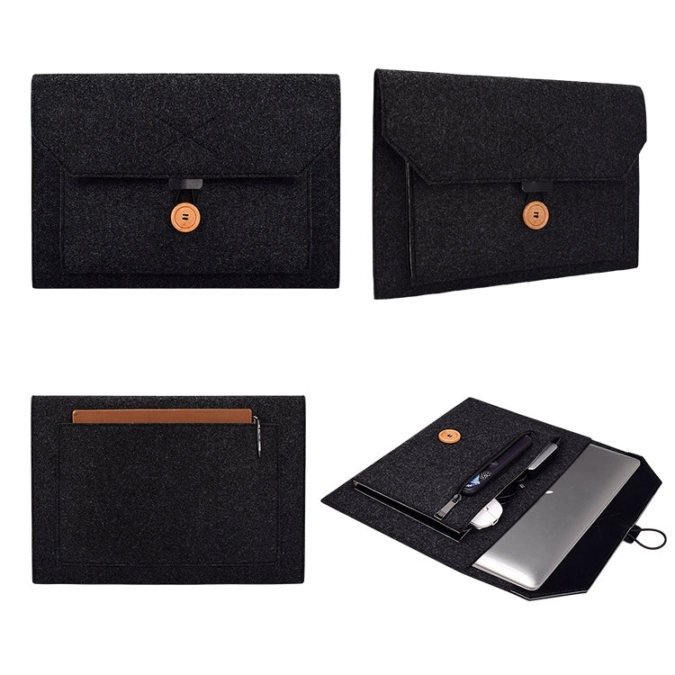 Bolsa Interna para Portátil de Feltro Multiusos com Botão para Portátil de 13,3 polegadas ND06, 13,3 polegadas