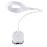 Luz de proteção ocular com 28 LEDs, pescoço de ganso flexível, design de anel oco com clipe e função de pequena luz noturna, TGX-770