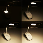 Luz de proteção ocular com 28 LEDs, pescoço de ganso flexível, design de anel oco com clipe e função de pequena luz noturna, TGX-770