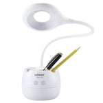 Luz de proteção ocular com 28 LEDs, pescoço de ganso flexível, design de anel oco com suporte para canetas e função de pequena luz noturna, TGX-772