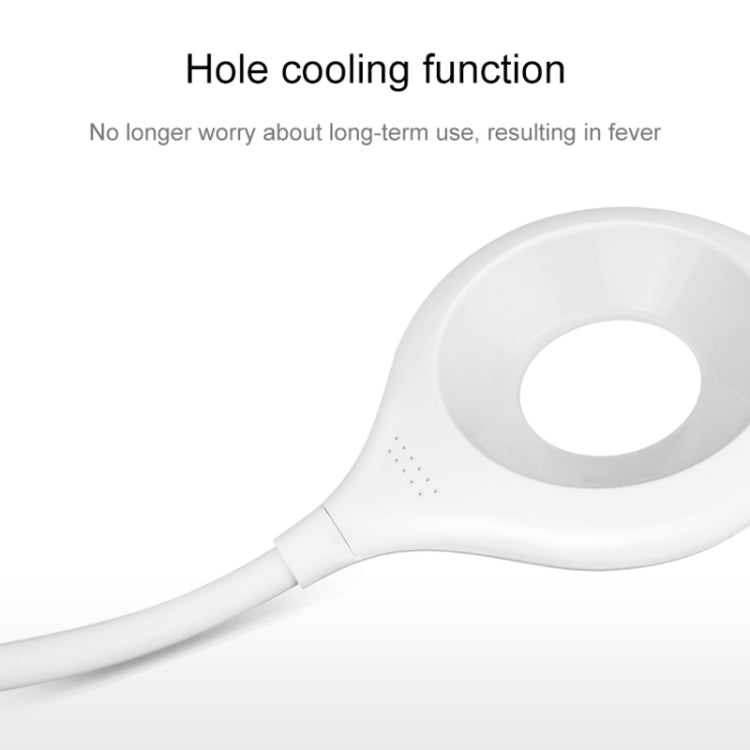 Luz de proteção ocular com 28 LEDs, pescoço de ganso flexível, design de anel oco com suporte para canetas e função de pequena luz noturna, TGX-772