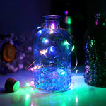 Luz Decorativa de Fadas com 50 LEDs e Caixa para 3 Pilhas AA, com Controlo Remoto, DC 5V, Luz Colorida/Controlo Remoto, Luz Branca/Controlo Remoto, Luz Branca Quente/Controlo Remoto