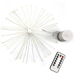 Luz Decorativa LED com 150 LEDs e Caixa para Pilhas, com Controlo Remoto, Luz Colorida 30CM, Luz Branca 30CM, Luz Branca Quente 30CM