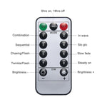Luz Decorativa LED com 150 LEDs e Caixa para Pilhas, com Controlo Remoto, Luz Colorida 30CM, Luz Branca 30CM, Luz Branca Quente 30CM