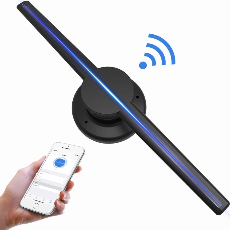 Ecrã Holográfico 3D de 42cm de Diâmetro, Controlo por App WiFi, Resolução 640 x 640 Pixels 320 LEDs Painel, Suporta Cartão Micro SD, 42cm Wifi