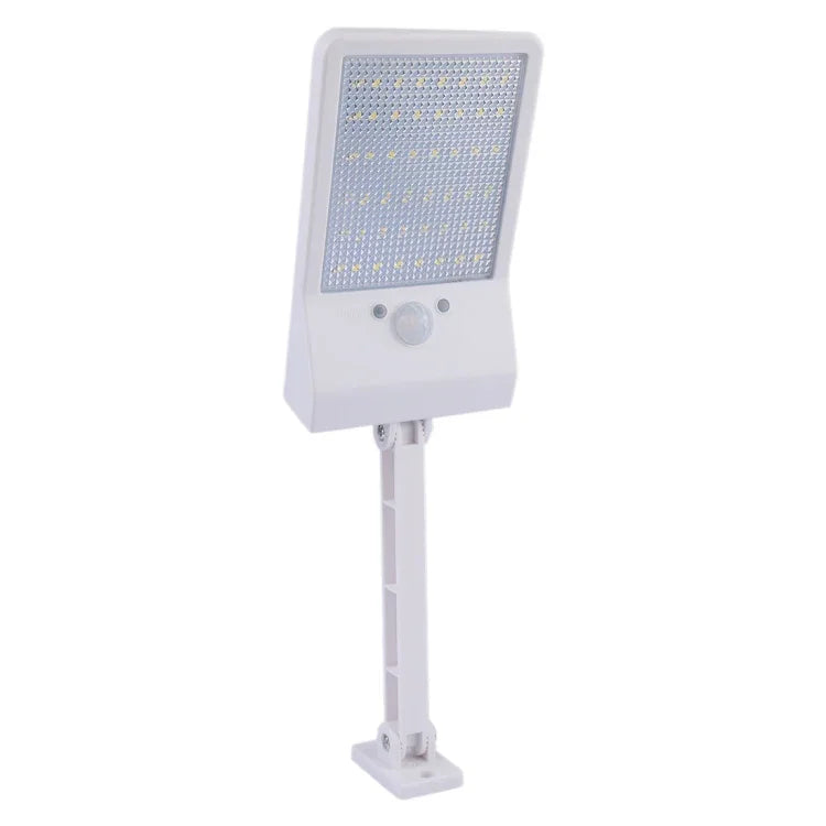 Lâmpada Plana Solar 6W 800LM 48 LEDs com Controlo Remoto e Suporte
