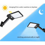 Lâmpada Plana Solar 6W 800LM 48 LEDs com Controlo Remoto e Suporte