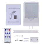 Lâmpada Plana Solar 6W 800LM 48 LEDs com Controlo Remoto e Suporte