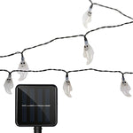 Cordão de Luz Solar em Forma de Fantasma com 30 LEDs para Decoração de Jardim Exterior Impermeável no Festival de Natal