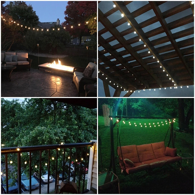 Cordão de Luz Solar em Forma de Bola de Bolha com 50 LEDs para Decoração de Jardim Exterior Impermeável no Festival da Primavera