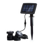 Projetor Subaquático Solar LED Impermeável para Exterior com Duas Cabeças