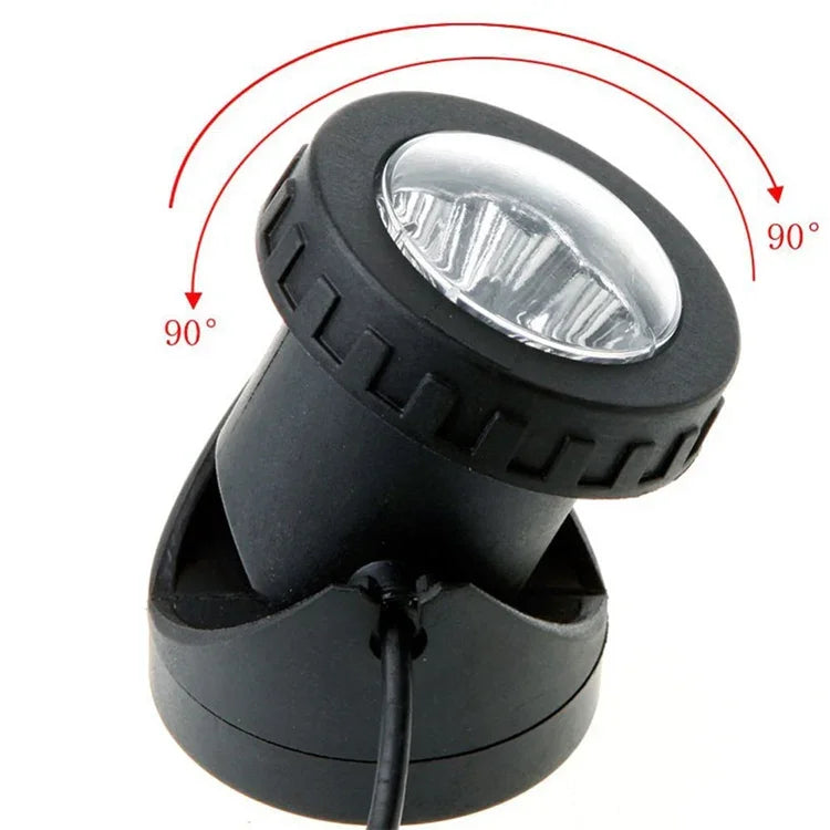 Projetor Subaquático Solar LED Impermeável para Exterior com Duas Cabeças