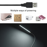 Candeeiro de Secretária LED 8W Dobrável Ajustável Proteção para os Olhos, Versão USB Plug-in, Versão USB Plug-in (Branco), Versão USB Plug-in (Preto)