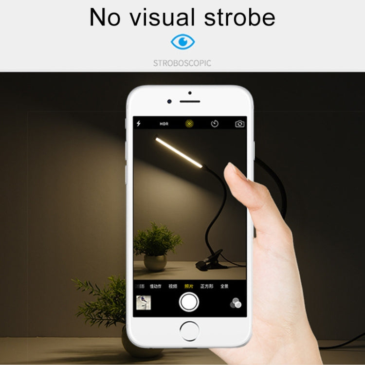 Candeeiro de Secretária LED 8W Dobrável Ajustável Proteção para os Olhos, Versão USB Plug-in, Versão USB Plug-in (Branco), Versão USB Plug-in (Preto)
