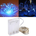 Luz Decorativa de Fada com 50 LEDs SMD 0603 e Caixa para 3 Pilhas AA, DC 5V, Luz Azul 5m, Luz Colorida 5m, Luz Rosa 5m, Luz Verde 5m, Luz Roxa 5m, Luz Vermelha 5m, Luz Branca 5m, Luz Branca Quente 5m, Luz Amarela 5m