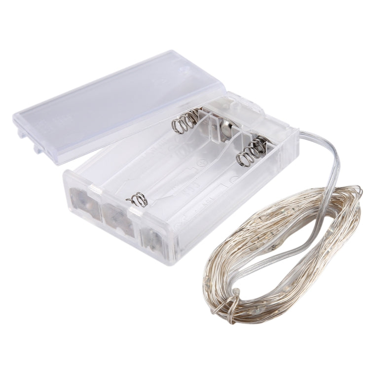Luz Decorativa de Fada com 50 LEDs SMD 0603 e Caixa para 3 Pilhas AA, DC 5V, Luz Azul 5m, Luz Colorida 5m, Luz Rosa 5m, Luz Verde 5m, Luz Roxa 5m, Luz Vermelha 5m, Luz Branca 5m, Luz Branca Quente 5m, Luz Amarela 5m
