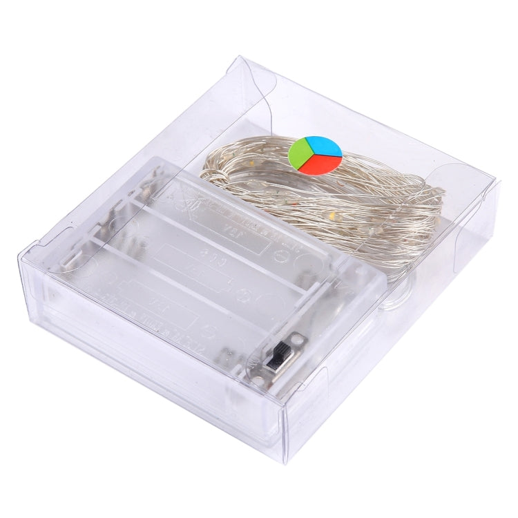 Luz Decorativa de Fada com 50 LEDs SMD 0603 e Caixa para 3 Pilhas AA, DC 5V, Luz Azul 5m, Luz Colorida 5m, Luz Rosa 5m, Luz Verde 5m, Luz Roxa 5m, Luz Vermelha 5m, Luz Branca 5m, Luz Branca Quente 5m, Luz Amarela 5m