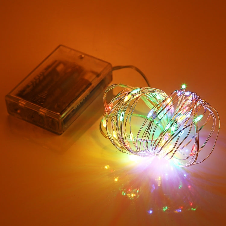 Luz Decorativa de Fada com 50 LEDs SMD 0603 e Caixa para 3 Pilhas AA, DC 5V, Luz Azul 5m, Luz Colorida 5m, Luz Rosa 5m, Luz Verde 5m, Luz Roxa 5m, Luz Vermelha 5m, Luz Branca 5m, Luz Branca Quente 5m, Luz Amarela 5m