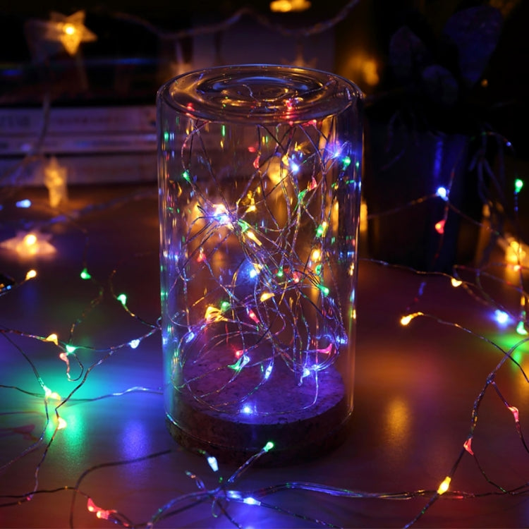 Luz Decorativa de Fada com 50 LEDs SMD 0603 e Caixa para 3 Pilhas AA, DC 5V, Luz Azul 5m, Luz Colorida 5m, Luz Rosa 5m, Luz Verde 5m, Luz Roxa 5m, Luz Vermelha 5m, Luz Branca 5m, Luz Branca Quente 5m, Luz Amarela 5m