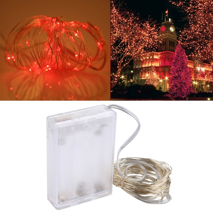 Luz Decorativa de Fada com 50 LEDs SMD 0603 e Caixa para 3 Pilhas AA, DC 5V, Luz Azul 5m, Luz Colorida 5m, Luz Rosa 5m, Luz Verde 5m, Luz Roxa 5m, Luz Vermelha 5m, Luz Branca 5m, Luz Branca Quente 5m, Luz Amarela 5m