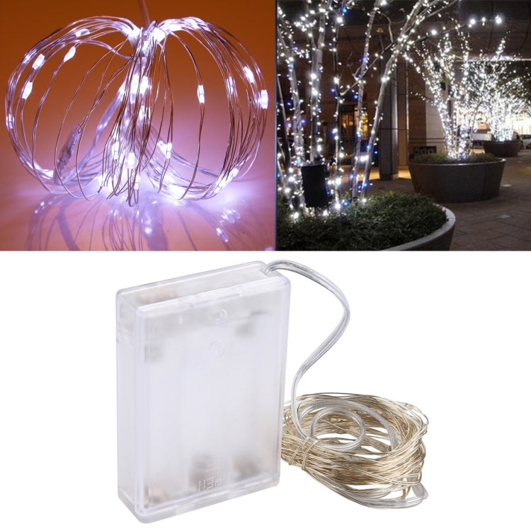 Luz Decorativa de Fada com 50 LEDs SMD 0603 e Caixa para 3 Pilhas AA, DC 5V, Luz Azul 5m, Luz Colorida 5m, Luz Rosa 5m, Luz Verde 5m, Luz Roxa 5m, Luz Vermelha 5m, Luz Branca 5m, Luz Branca Quente 5m, Luz Amarela 5m