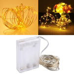 Luz Decorativa de Fada com 50 LEDs SMD 0603 e Caixa para 3 Pilhas AA, DC 5V, Luz Azul 5m, Luz Colorida 5m, Luz Rosa 5m, Luz Verde 5m, Luz Roxa 5m, Luz Vermelha 5m, Luz Branca 5m, Luz Branca Quente 5m, Luz Amarela 5m