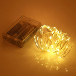 Luz Decorativa de Fada com 50 LEDs SMD 0603 e Caixa para 3 Pilhas AA, DC 5V, Luz Azul 5m, Luz Colorida 5m, Luz Rosa 5m, Luz Verde 5m, Luz Roxa 5m, Luz Vermelha 5m, Luz Branca 5m, Luz Branca Quente 5m, Luz Amarela 5m