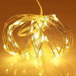 Luz Decorativa de Fada com 50 LEDs SMD 0603 e Caixa para 3 Pilhas AA, DC 5V, Luz Azul 5m, Luz Colorida 5m, Luz Rosa 5m, Luz Verde 5m, Luz Roxa 5m, Luz Vermelha 5m, Luz Branca 5m, Luz Branca Quente 5m, Luz Amarela 5m