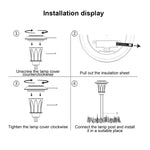 Lâmpada de Relva Exterior para Café com Energia Solar IP65 Impermeável Luz Decorativa LED para Jardim