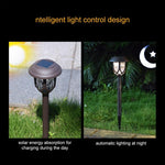 Lâmpada de Relva Exterior para Café com Energia Solar IP65 Impermeável Luz Decorativa LED para Jardim