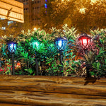 Lâmpada de Relva Exterior para Café com Energia Solar IP65 Impermeável Luz Decorativa LED para Jardim