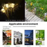 10 UNIDADES Lâmpada de Relva Exterior Solar em Aço Inoxidável IP65 à Prova de Água, Luz Decorativa LED para Jardim