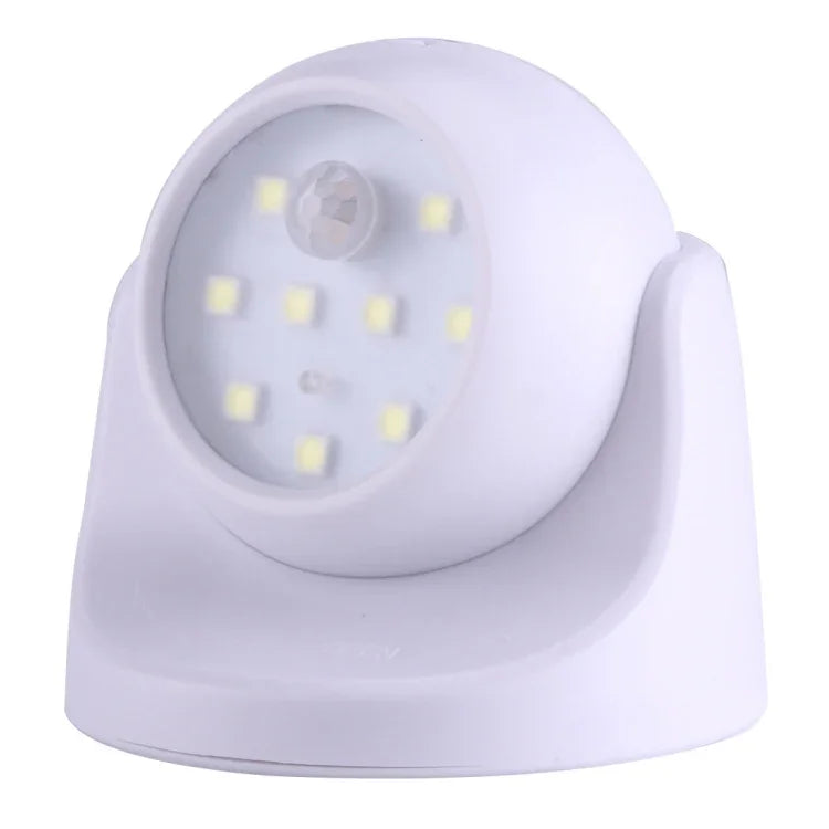 9 LEDs 240 LM 6000K Rotação de 360 Graus, Luz de Armário com Sensor de Movimento Sem Fios / Luz Noturna / Candeeiro de Parede para Quarto, Sala, Casa de Banho, Corredor