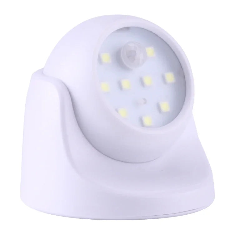 9 LEDs 240 LM 6000K Rotação de 360 Graus, Luz de Armário com Sensor de Movimento Sem Fios / Luz Noturna / Candeeiro de Parede para Quarto, Sala, Casa de Banho, Corredor