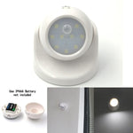 9 LEDs 240 LM 6000K Rotação de 360 Graus, Luz de Armário com Sensor de Movimento Sem Fios / Luz Noturna / Candeeiro de Parede para Quarto, Sala, Casa de Banho, Corredor